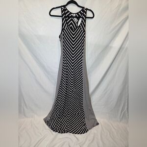 LC Lauren Conrad Chevron Striped Maxi Dress Womans Size M